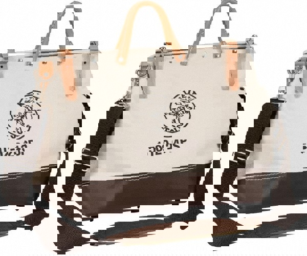 17 POCKET BROWN & TAN CANVAS TOOL BAG